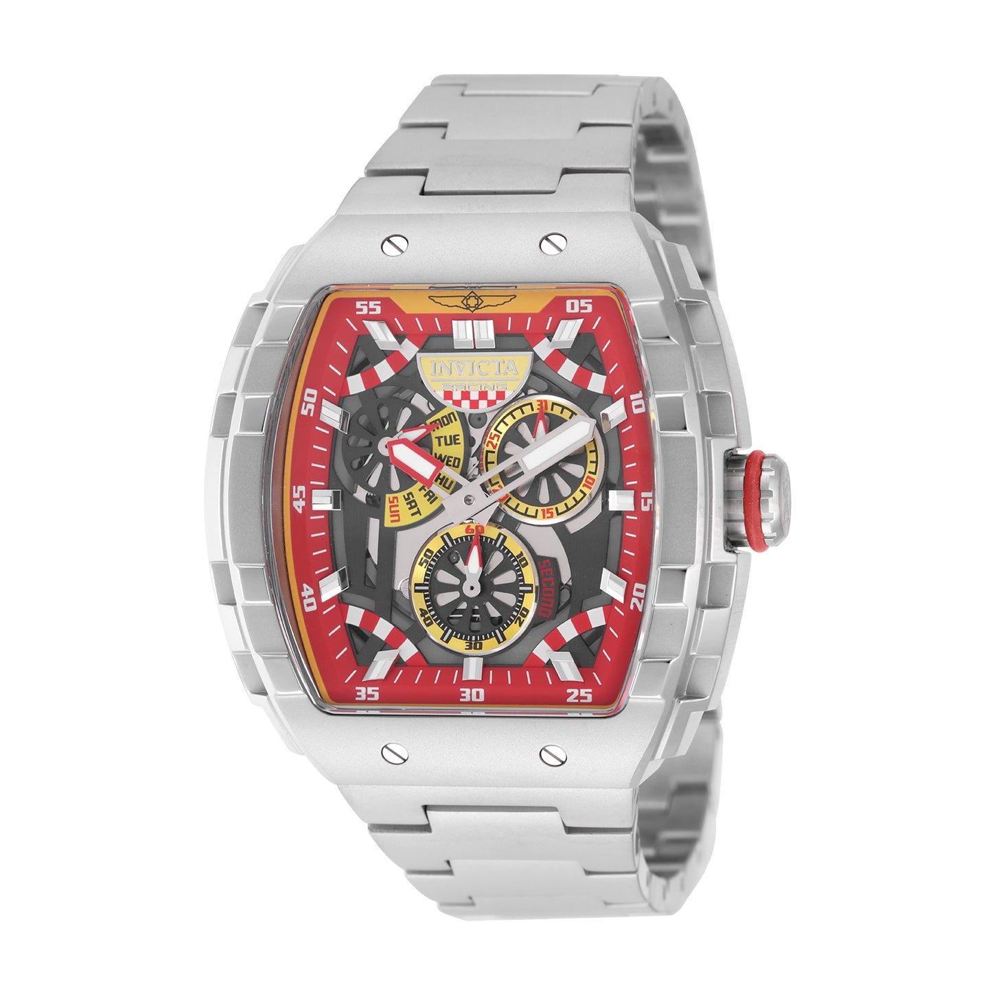 Invicta Men's 47mm Invicta Racing Quartz Day & Date Tonneau Bracelet Watch