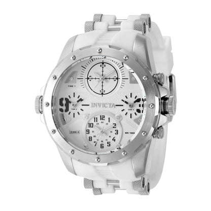 Invicta Men's 50mm Coalition Forces Quartz Multi-Time Whiteout Silicone Strap Watch