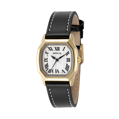 Invicta Women's 27mm Wildflower Quartz Roman Numeral Octagon Case Leather Strap Watch