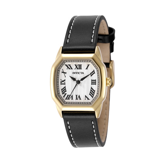 Invicta Women's 27mm Wildflower Quartz Roman Numeral Octagon Case Leather Strap Watch
