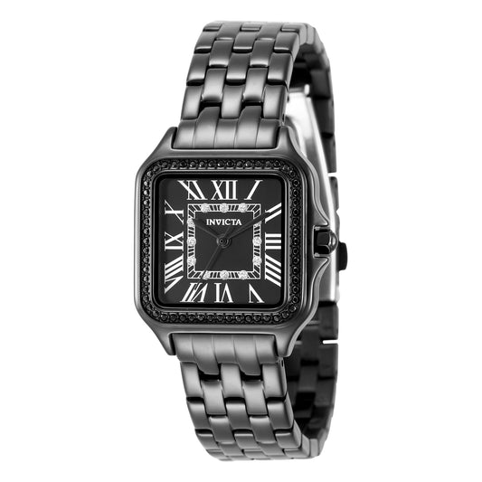 Invicta Women's 28mm Angel Quartz Crystal Accented Square Bracelet Watch