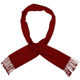 Steve Madden Womens Flannel Mid-Weight Muffler Scarf Red O/S