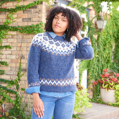 Christopher & Banks Fair Isle Crewneck Sweater