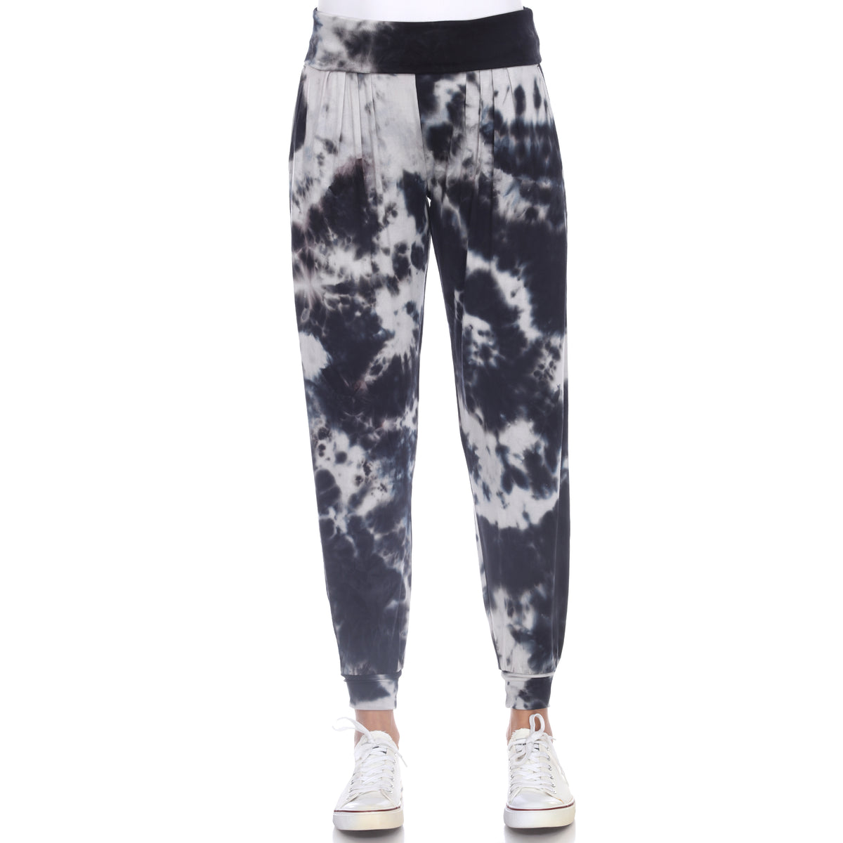 White Mark Women's Super Soft Tie Dye Jogger Pants