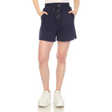 White Mark Women's Drawstring Waistband Sweat Shorts