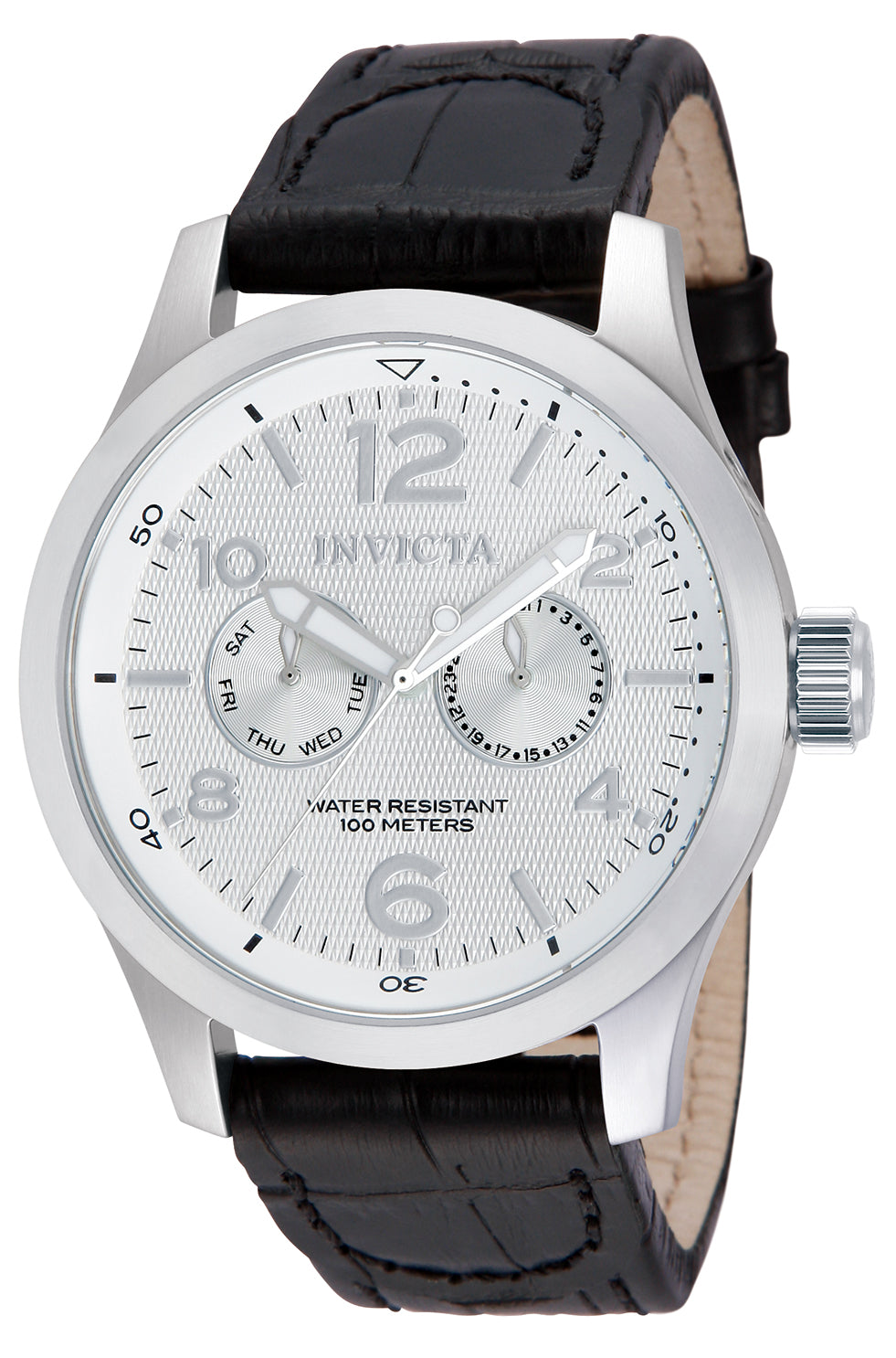 Invicta Men's 48mm I-Force Quartz Day & Date Leather Strap Watch