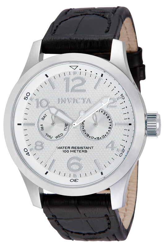 Invicta Men's 48mm I-Force Quartz Day & Date Leather Strap Watch