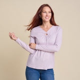 Christopher & Banks Waffle Knit Sparkle Tee