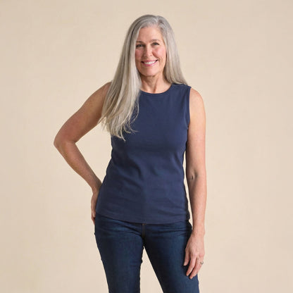 Christopher & Banks Women's Missy Sleeveless Crew Neck Perfect Tank