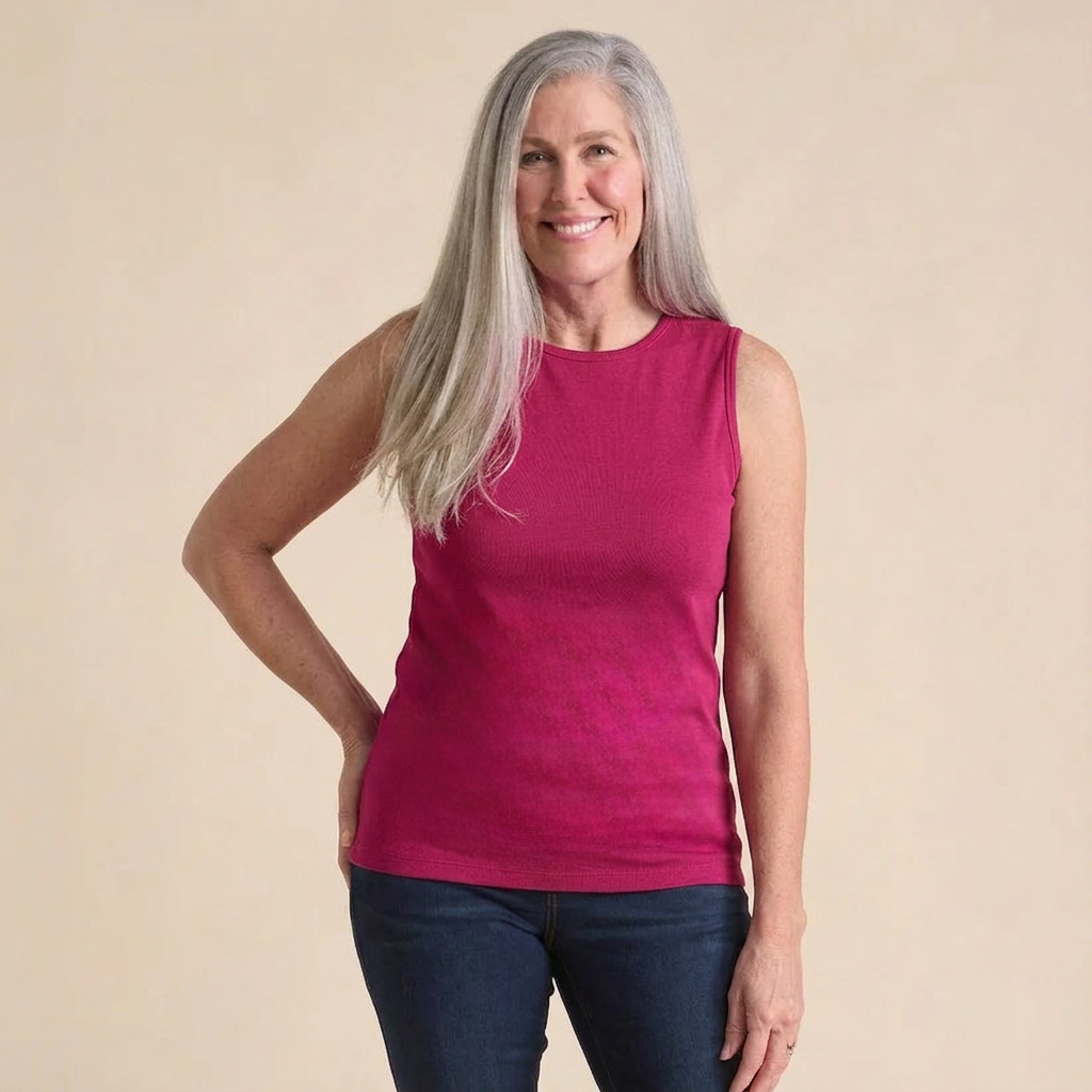 Christopher & Banks Women's Missy Sleeveless Crew Neck Perfect Tank