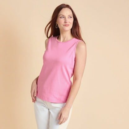 Christopher & Banks Women's Missy Sleeveless Crew Neck Perfect Tank