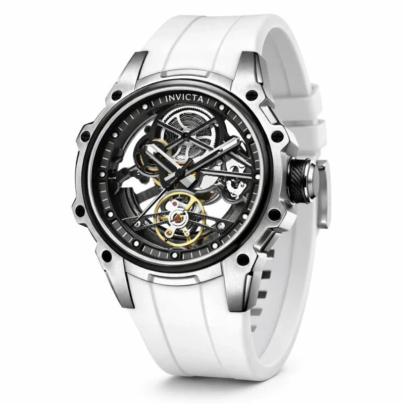 Invicta Men's 43mm S1 Rally Automatic Skeletonized Dial Silicone Strap Watch