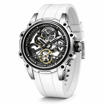 Invicta Men's 43mm S1 Rally Automatic Skeletonized Dial Silicone Strap Watch