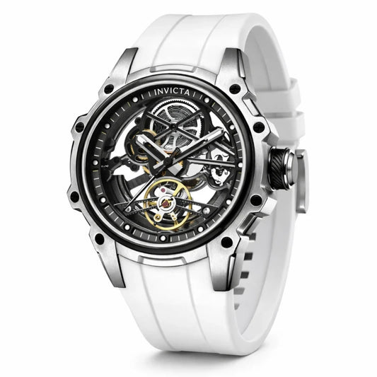 Invicta Men's 43mm S1 Rally Automatic Skeletonized Dial Silicone Strap Watch