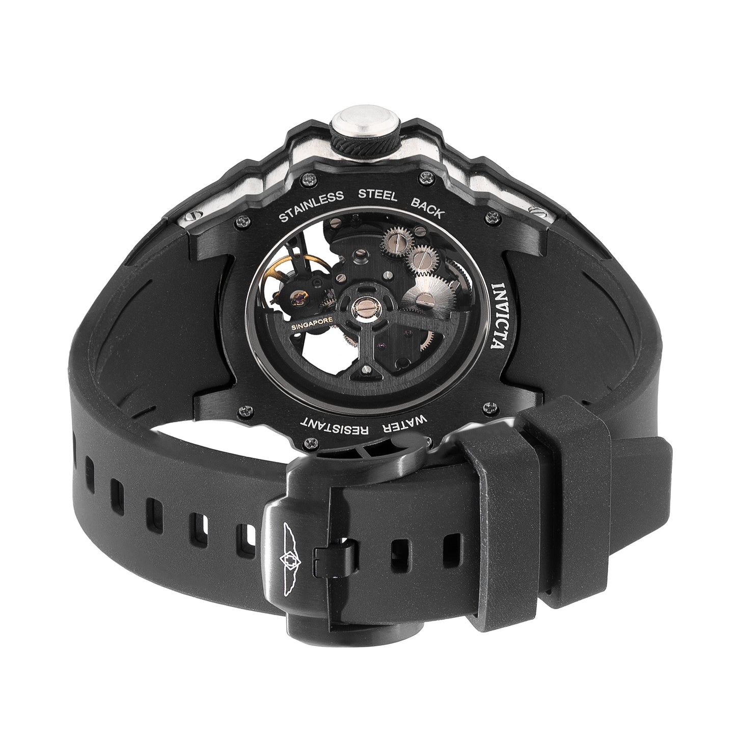 Invicta Men's 43mm S1 Rally Automatic Skeletonized Dial Silicone Strap Watch