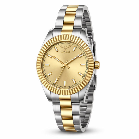 Invicta Men's 40mm Specialty "I by Invicta" Quartz Fluted Bezel Two-Tone Bracelet Watch