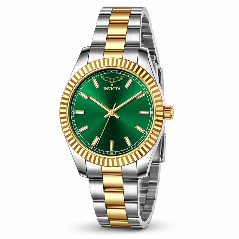 Invicta Men's 40mm Specialty "I by Invicta" Quartz Fluted Bezel Two-Tone Bracelet Watch