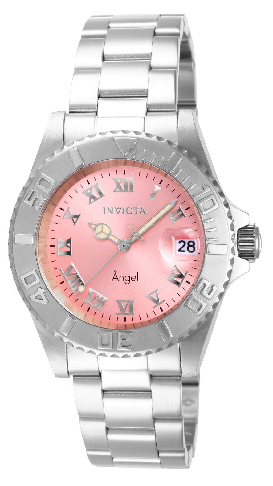 Invicta Women's 40mm Angel Quartz Date Roman Numeral Bracelet Watch