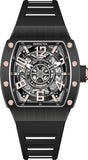 Invicta Men's 43mm S1 Rally Automatic Carbon Fiber Inset Case Blackout Strap Watch