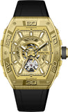 Invicta Men's 40mm S1 Rally Automatic Carbon Fiber Inset Goldtone Case Silicone Strap Watch