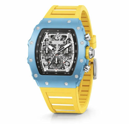 Invicta Racing Men's 43mm Quartz Chronograph Acrylic Case Silicone Strap Watch
