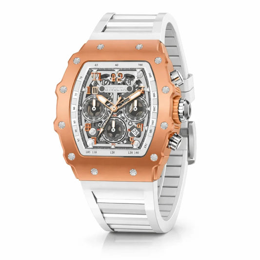 Invicta Racing Men's 43mm Quartz Chronograph Acrylic Case Silicone Strap Watch
