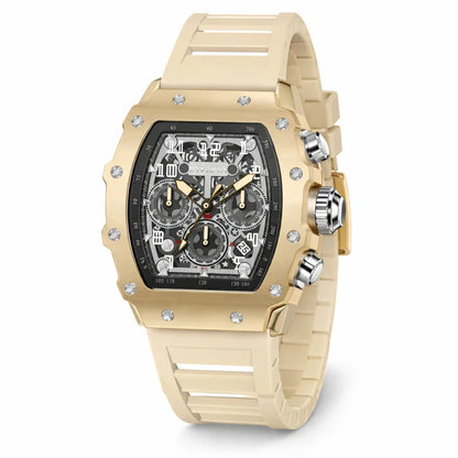 Invicta Racing Men's 43mm Quartz Chronograph Acrylic Case Silicone Strap Watch