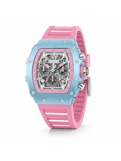 Invicta Racing Men's 43mm Quartz Chronograph Acrylic Case Silicone Strap Watch