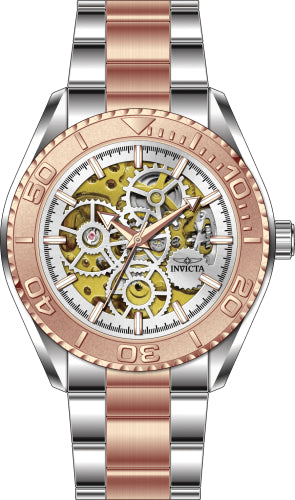Invicta Men's 43mm Objet D'Art Mechanical Skeletonized Dial Two-Tone Bracelet Watch