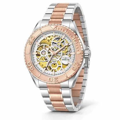 Invicta Men's 43mm Objet D'Art Mechanical Skeletonized Dial Two-Tone Bracelet Watch