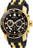 Invicta Men's 48mm Pro Diver Scuba Quartz Chronograph Silicone Bracelet Watch