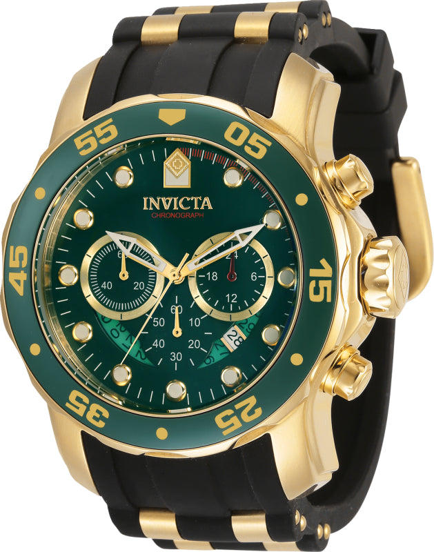 Invicta Men's 48mm Pro Diver Scuba Quartz Chronograph Silicone Bracelet Watch