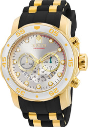 Invicta Men's 48mm Pro Diver Scuba Quartz Chronograph Silicone Bracelet Watch