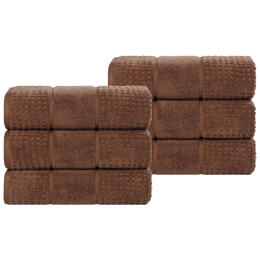 Superior "Napa" Zero Twist 100% Cotton Set of 6 Hand Towels