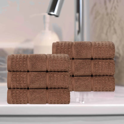 Superior "Napa" Zero Twist 100% Cotton Set of 6 Hand Towels