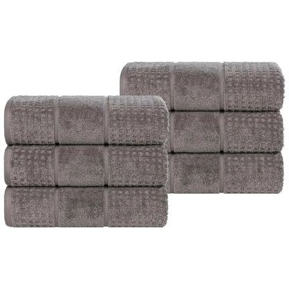 Superior "Napa" Zero Twist 100% Cotton Set of 6 Hand Towels