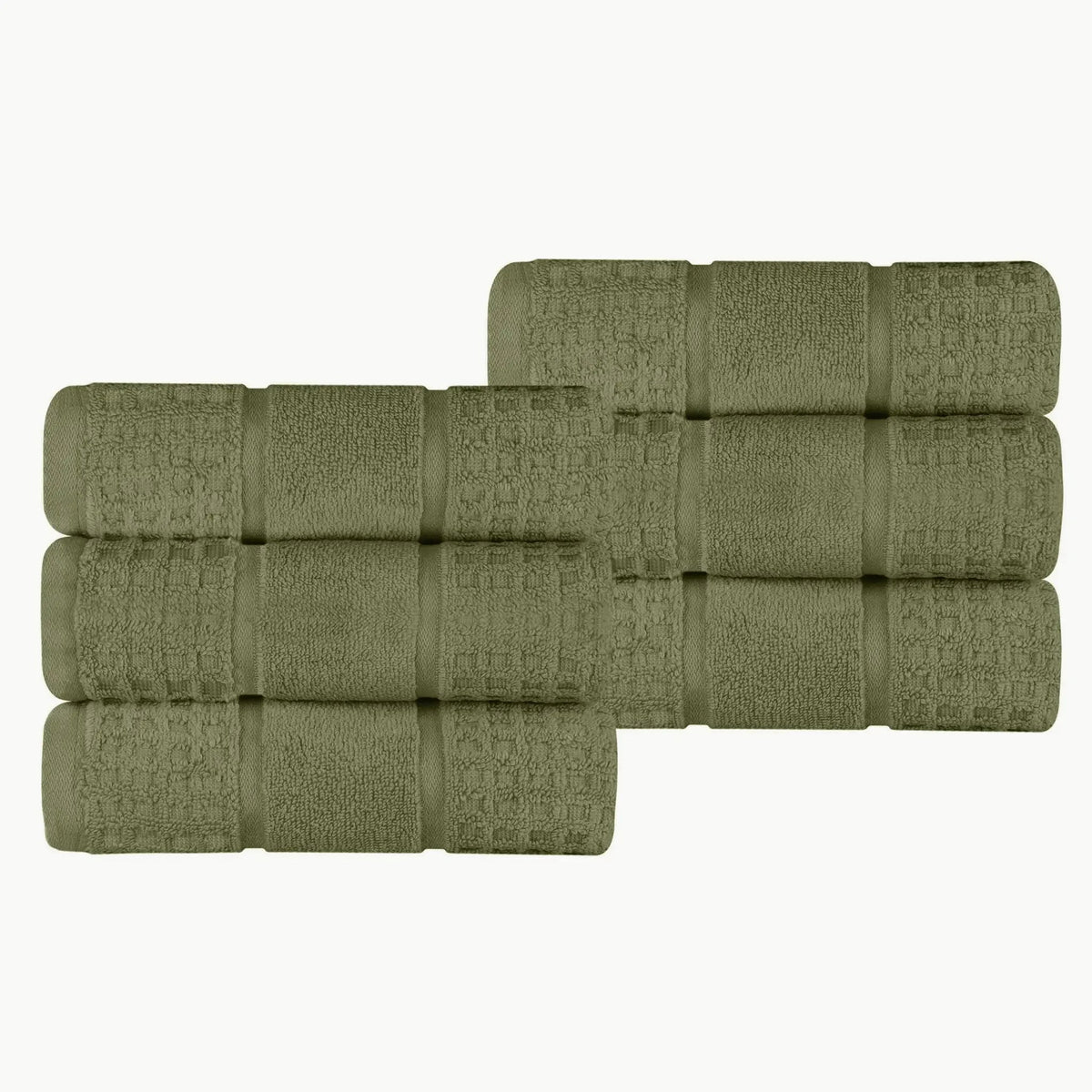 Superior "Napa" Zero Twist 100% Cotton Set of 6 Hand Towels
