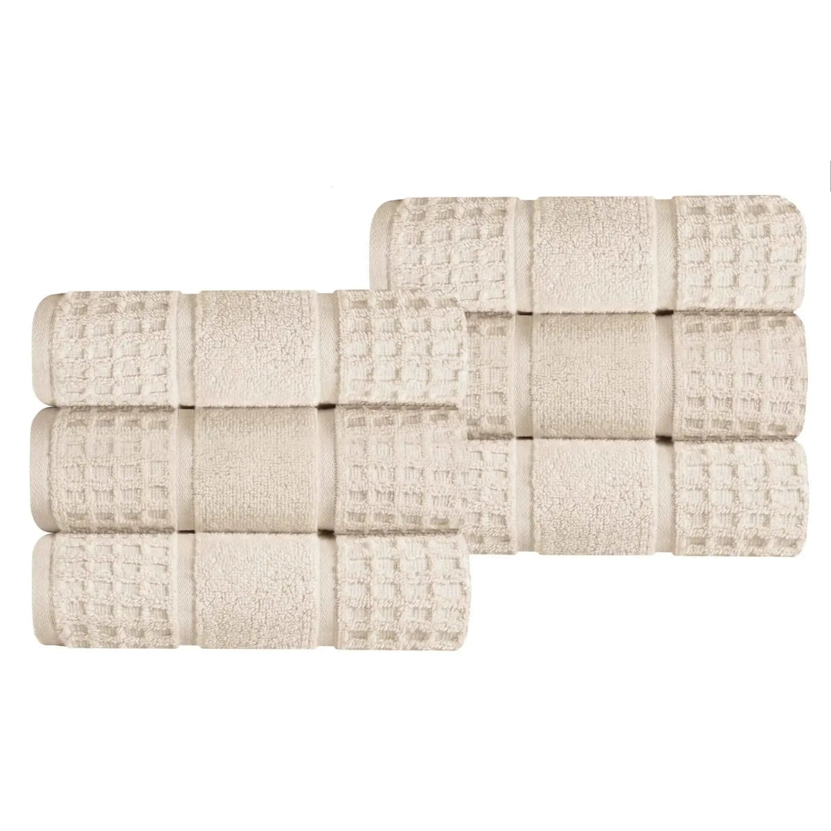 Superior "Napa" Zero Twist 100% Cotton Set of 6 Hand Towels