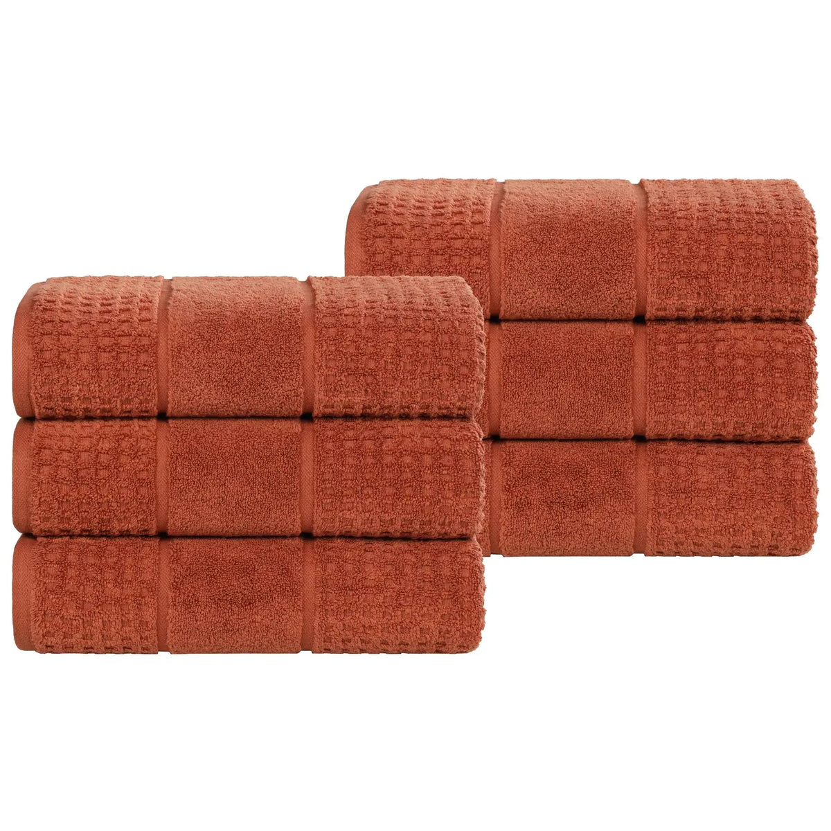 Superior "Napa" Zero Twist 100% Cotton Set of 6 Hand Towels