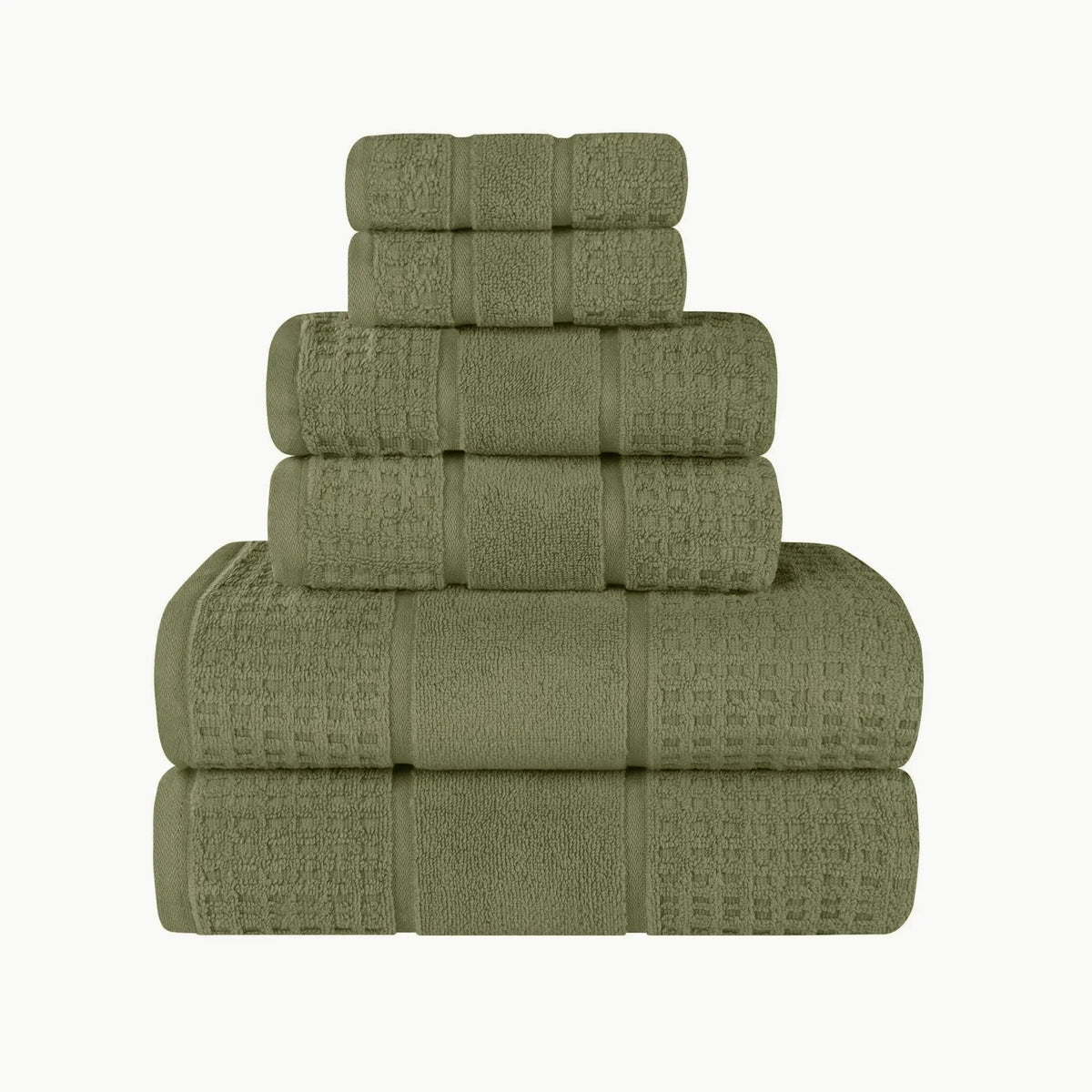 Superior "Napa" Zero Twist 100% Cotton 6-Piece Towel Set