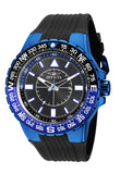 Invicta Men's 52mm Aviator Quartz Textured Black Silicone Strap Watch