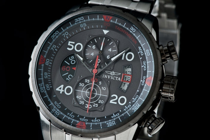 Invicta Men's 48mm Aviator Quartz Chronograph Tactical Dial Bracelet Watch