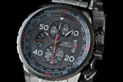 Invicta Men's 48mm Aviator Quartz Chronograph Tactical Dial Bracelet Watch