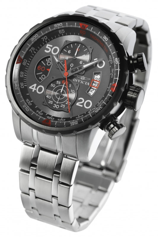 Invicta Men's 48mm Aviator Quartz Chronograph Tactical Dial Bracelet Watch