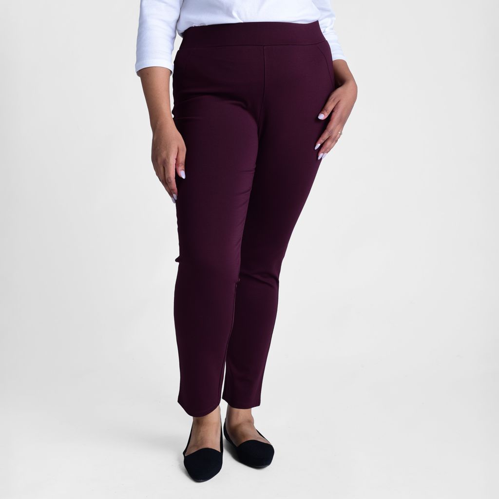 Christopher & Banks Signature Slimming Pull On Ponte Pant