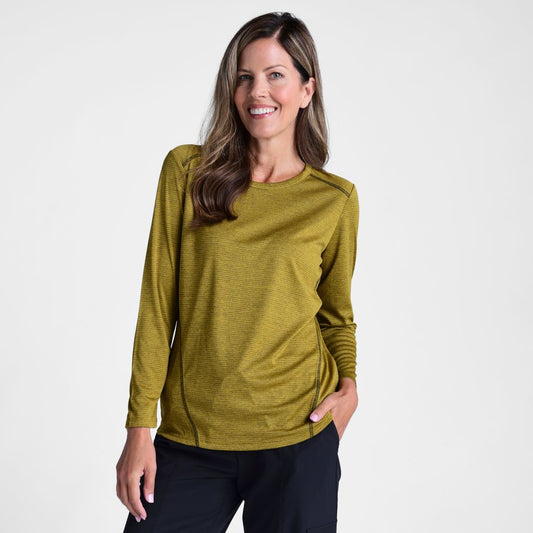 Christopher & Banks Relaxed Restyled Seam Detail Long Sleeve Tee