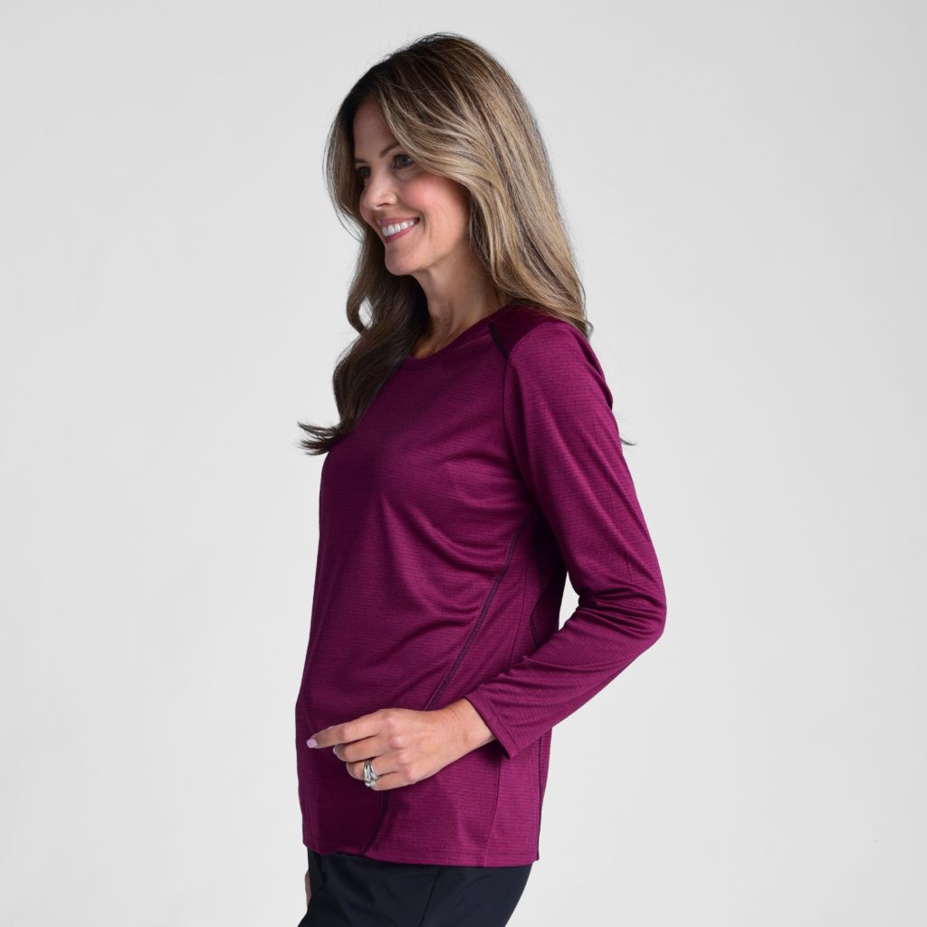 Christopher & Banks Relaxed Restyled Seam Detail Long Sleeve Tee