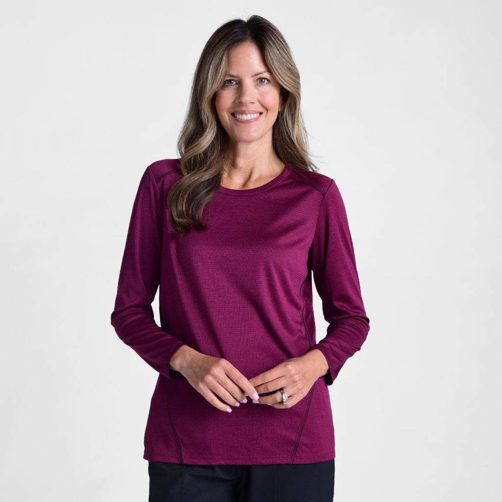 Christopher & Banks Relaxed Restyled Seam Detail Long Sleeve Tee