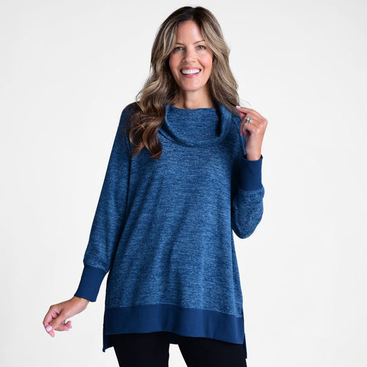 Christopher & Banks Cowl Neck Long Sleeve Tunic