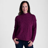 Christopher & Banks Cable Knit Mock Neck Sweater